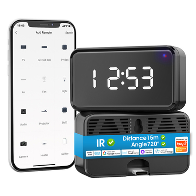 خرید کنترل از راه دور وای فای با نمایش زمان فن تلویزیون دی وی دی صدا الکسا و گوگل تویا کنترل IR خانه هوشمند تولید آنلاین