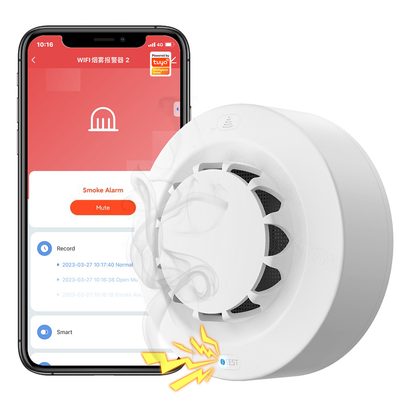 قیمت خوب تويا واي فاي هوشمند زنگ خطر دود شناسه حفاظت از آتش 90db دودخانه ترکیب زنگ خطر آتش سیستم امنیت خانه آنلاین