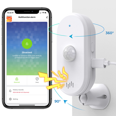 قیمت خوب تویا Smart Wifi Pir Motion Sensor سیستم امنیتی خانه شناسه آلارم اپلیکیشن کنترل از راه دور زمان بندی مسلح کردن آنلاین