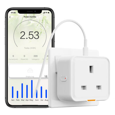 قیمت خوب Tuya Smart Home Plug UK Socket Travel Adapter Conversion Outlet APP صدا کار با الکسا نوع C 16A وای فای RF433 آنلاین