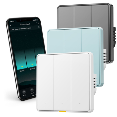 قیمت خوب Tuya WiFi RF433 Smart Wall Switch، 110-250V، بدون نیاز به سیم خنثی، کنترل صوتی با الکسا، Google Home، Tmall Genie و ویژگی های زمان بندی برنامه آنلاین