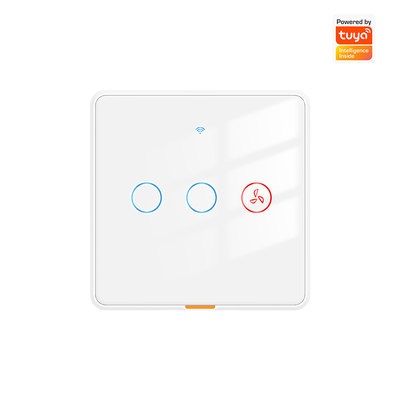 قیمت خوب سوئیچ فن Tuya تایمر کنترل صدا بدون سیم خنثی نیاز به دیوار هوشمند WiFi RF433 و سوئیچ چراغ آویز آنلاین
