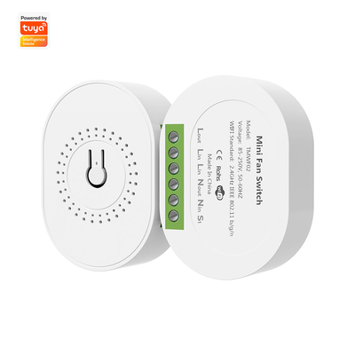 قیمت خوب SMATRUL Tuya WiFi تنظیم سرعت فن هوشمند DIY مینی سوئیچ ماژول کنترل از راه دور تایمر در 220 ولت برای الکسا گوگل خانه آنلاین
