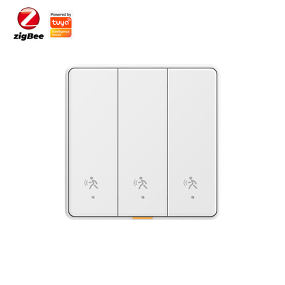 قیمت خوب Tuya ZigBee رادار حسگر حرکت سوئیچ حسگر بدون خانه هوشمند خنثی EU دکمه نور دیواری خاموش بدون برنامه زمان بندی خازن آنلاین