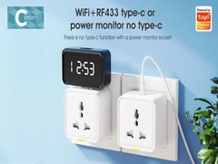 تویا سوکت یونیورسل نوع C 16A WiFi RF433 Travel Adapter تویا پلاگین هوشمند خانه
